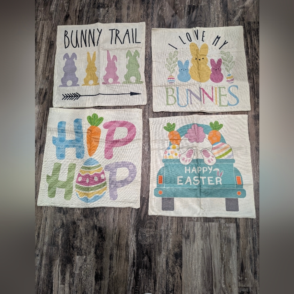 Easter Bunny Themed Pillow Covers